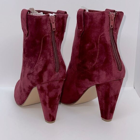 Sexy Red High Heeled Mid-Calf Boots By ShoeDazzle. Size 9.5 With A 4 Inch Heel. - Picture 3 of 7